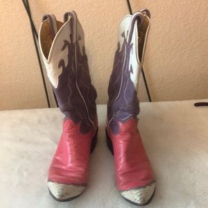 Tony Lama vintage western boots. P1852